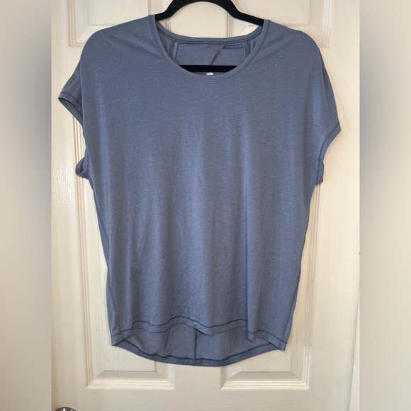 Lululemon Get Set‎ Sleeve Tempest Blue/White Size 8/10 - Picture 1 of 6